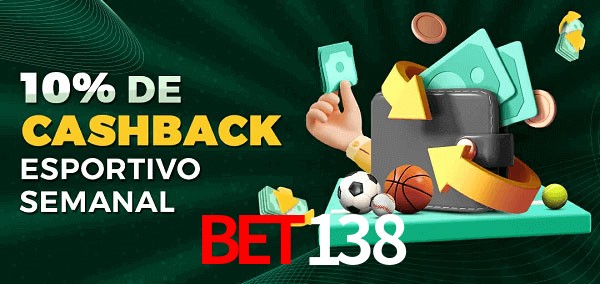 10% de bônus de cashback na bet138